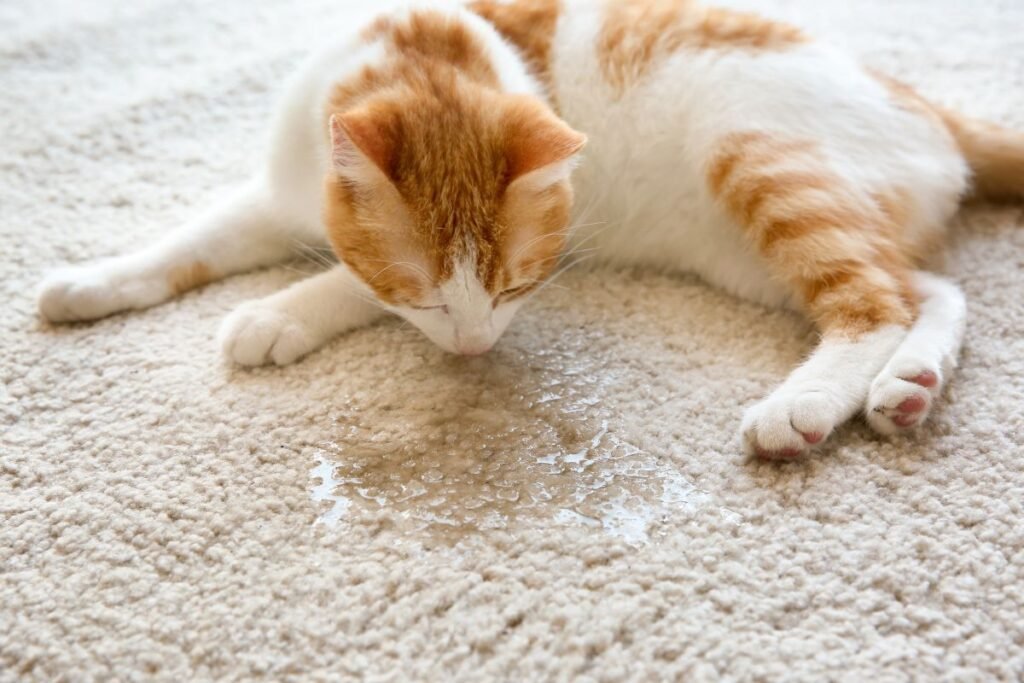 Kačių šlapimo kvapo naikinimas ant kilimo